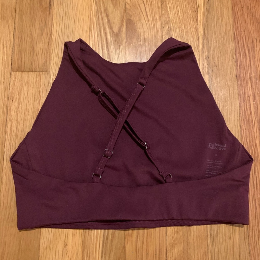 Girlfriend Collective Topanga Plum Bra